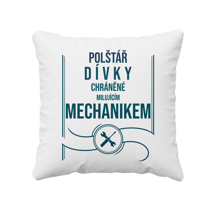 Polštář dívky chráněné milujícím mechanikem