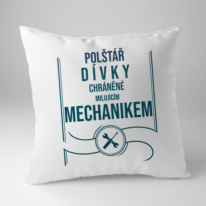 Polštář dívky chráněné milujícím mechanikem
