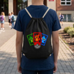 Sběratelské karty z teček - den tečky - vak na záda s potiskem - inspirováno Pokémony