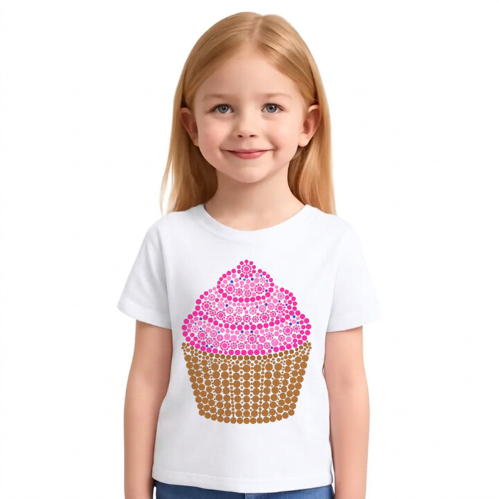 Muffin z teček - den tečky - dětské tričko s potiskem