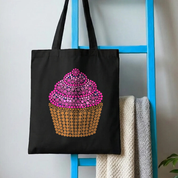 Muffin z teček - den tečky - taška s potiskem
