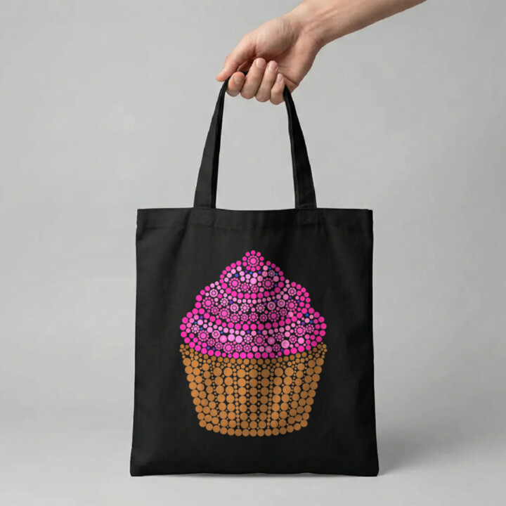 Muffin z teček - den tečky - taška s potiskem