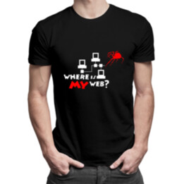 Where is my web? - pánské tričko s potiskem