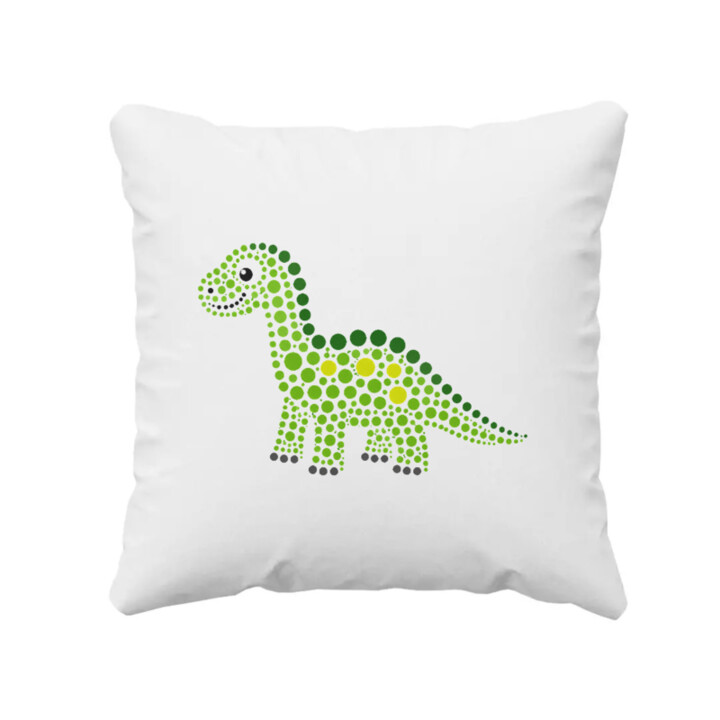 Dinosaurus z teček - den tečky - polštář s potiskem