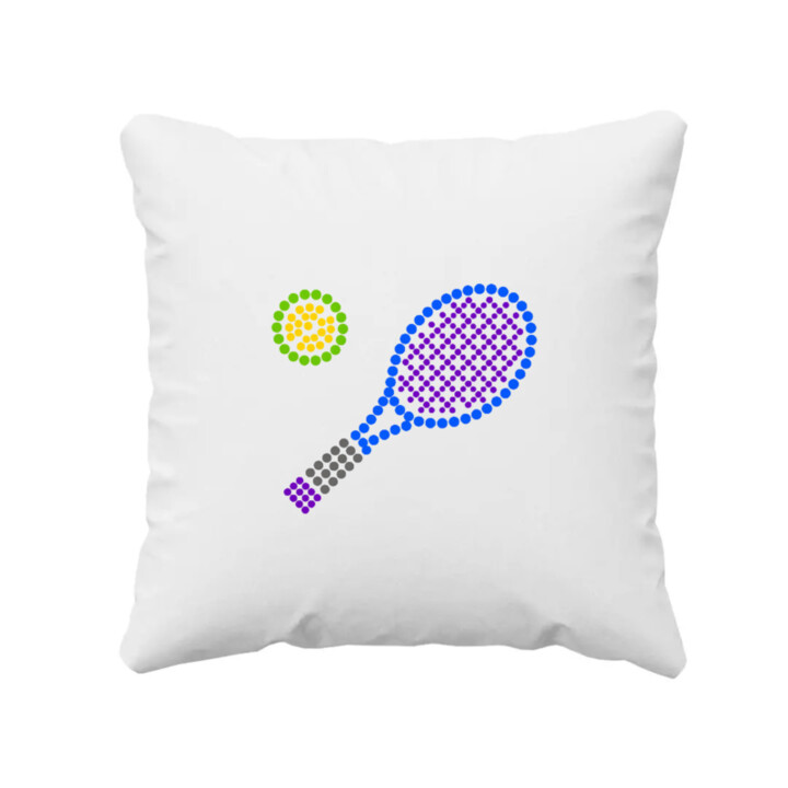 Tenis z teček - den tečky - polštář s potiskem