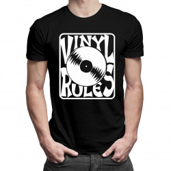 Vinyl Rules - pánské tričko s potiskem