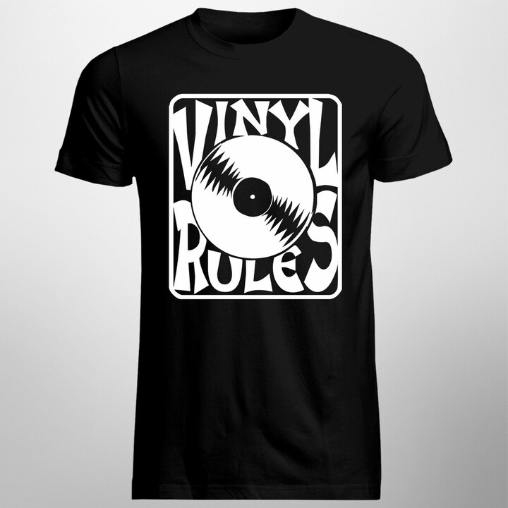 Vinyl Rules - pánské tričko s potiskem