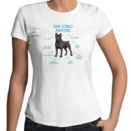 Anatomie cane corso - dámské tričko s potiskem
