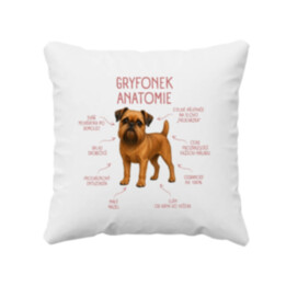 Anatomie gryfonka - polštář s potiskem