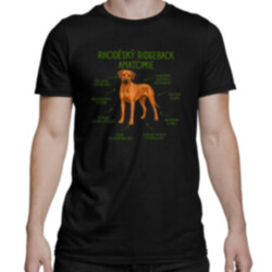 Anatomie rhodéského ridgebacka - pánské tričko s potiskem