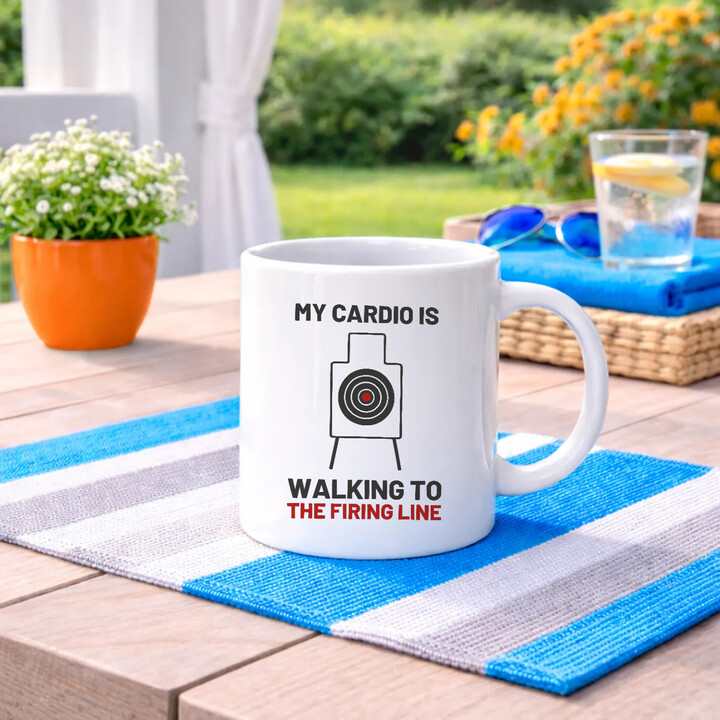 My cardio is walking to the firing line - hrnek pro střelce