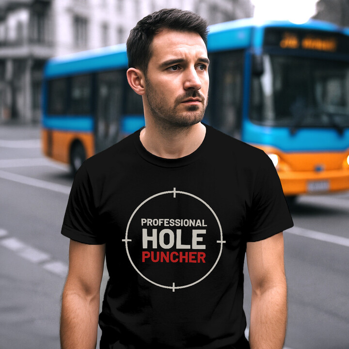 Professional hole puncher - pánské tričko pro střelce