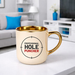 Professional hole puncher - elegantní hrnek pro střelce