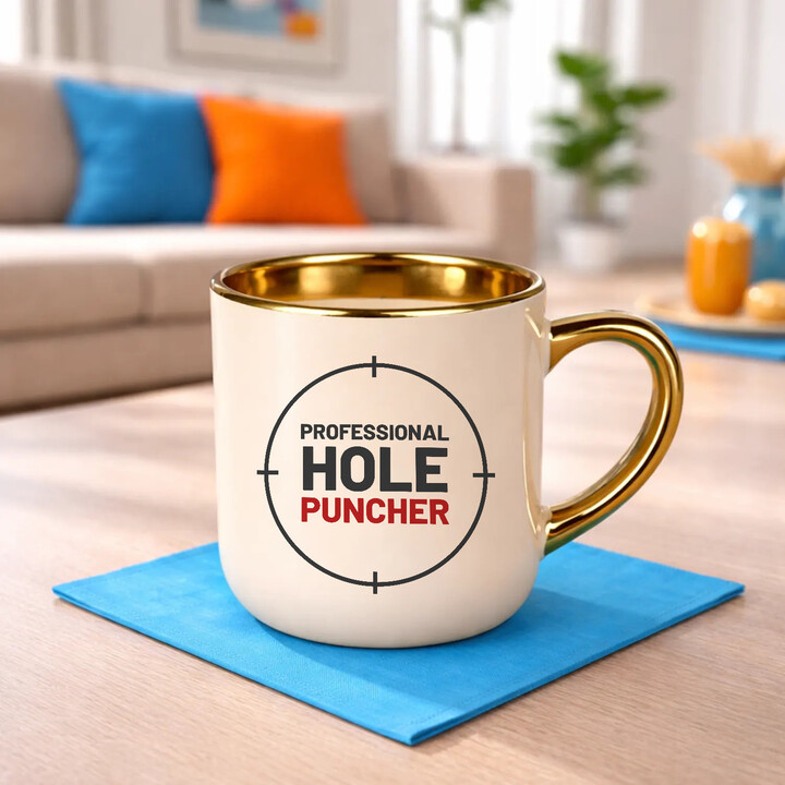 Professional hole puncher - elegantní hrnek pro střelce