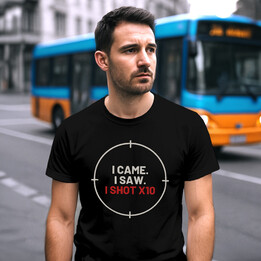 I came. I saw. I shot X10 - pánské tričko pro střelce