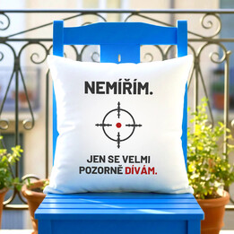 Nemířím, jen se velmi pozorně dívám - polštář pro střelce