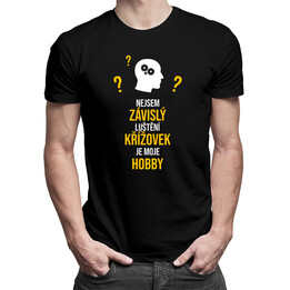 Luštění křížovek je moje hobby - pánská trička  s potiskem