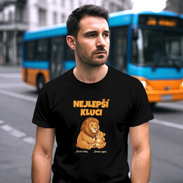 Nejlepší kluci - lvi se jmény - pánské tričko s potiskem - personalizovaný produkt