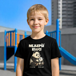 Nejlepší kluci - pandy se jmény - dětské tričko s potiskem - personalizovaný produkt