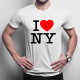 I Love NY - pánské tričko s potiskem