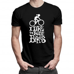 I like to ride bikes - pánské tričko s potiskem