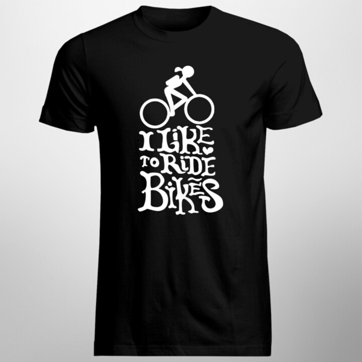 I like to ride bikes - pánské tričko s potiskem
