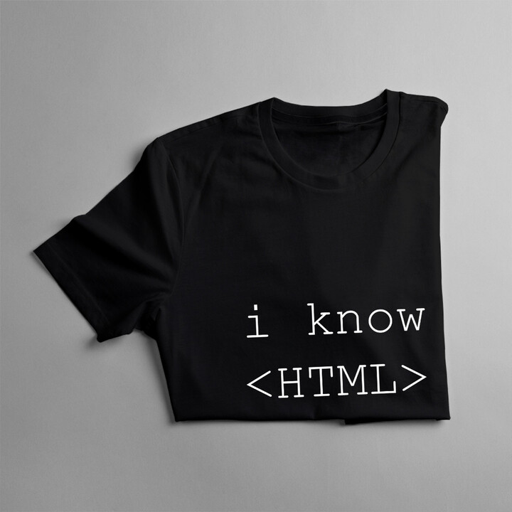 I know HTML (how to meet ladies) - pánské tričko s potiskem