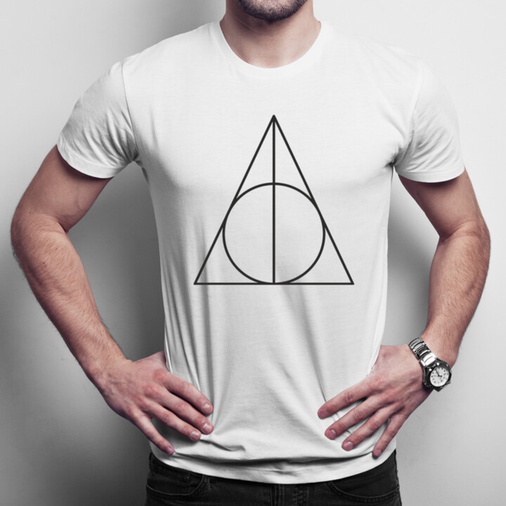 Deathly Hallows - pánské tričko s potiskem