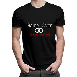 Game Over (no more good sex) - pánské tričko s potiskem