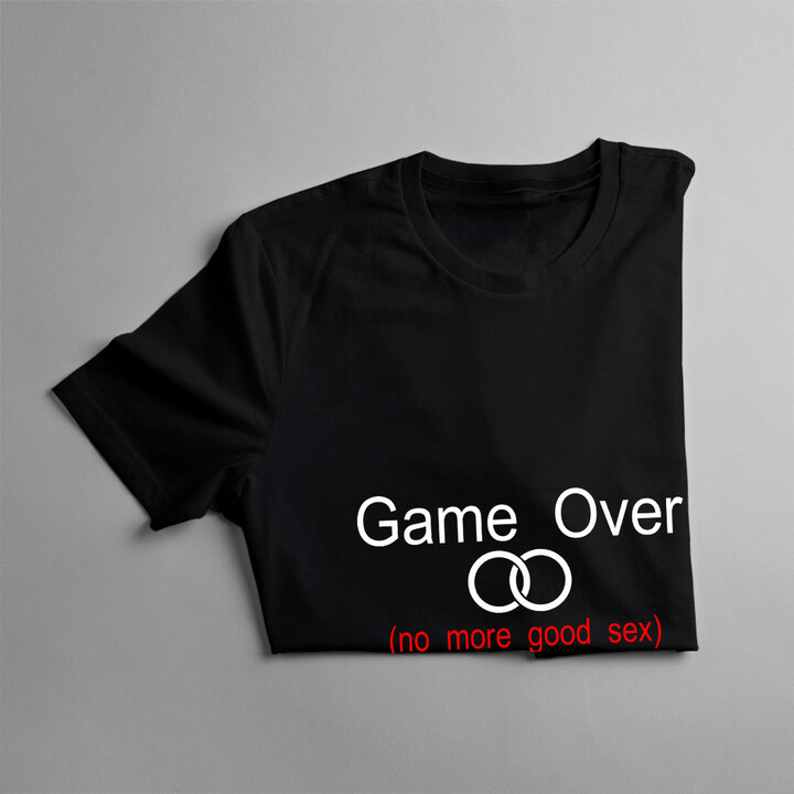Game Over (no more good sex) - pánské tričko s potiskem