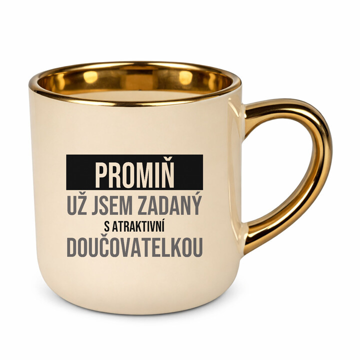 Promiň, už jsem zadaný s atraktivní doučovatelkou - elegantní hrnek na dárek