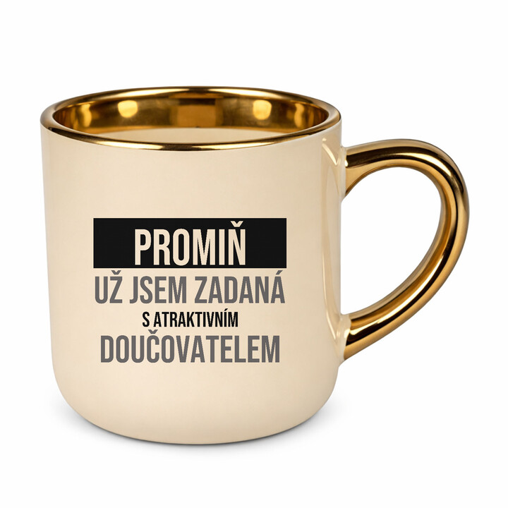 Promiň, už jsem zadaná s atraktivním doučovatelem - elegantní hrnek na dárek