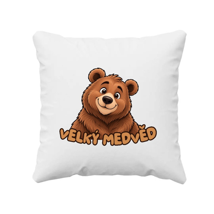 Velký medvěd - polštář s potiskem