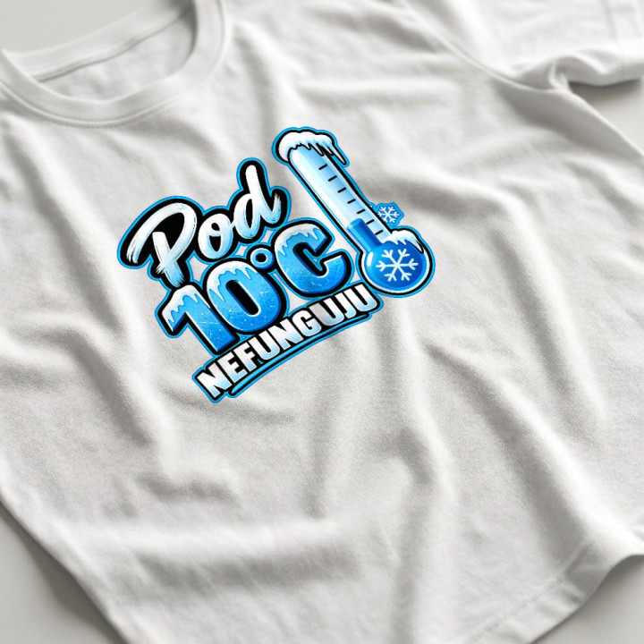 Pod 10°C nefunguju - pánské tričko s potiskem