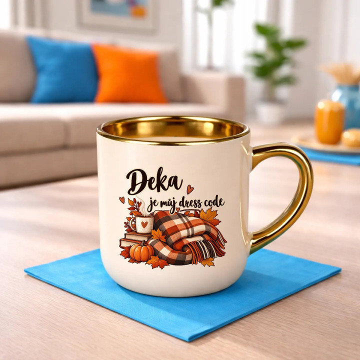 Deka je můj dress code - elegantní hrnek na dárek