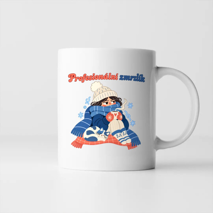 Profesionální zmrzlík - hrnek s potiskem
