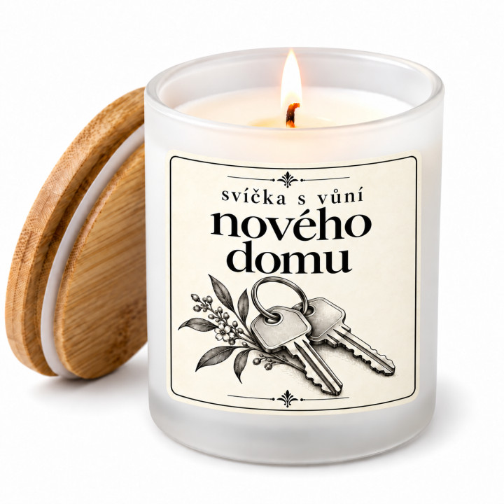 Svíčka s vůní nového domu - vonná svíčka jako dárek ke kolaudaci