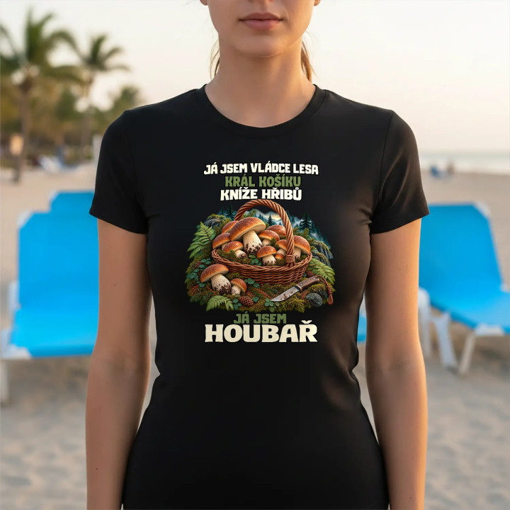 Já jsem houbař - dámské tričko s potiskem
