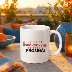 Nejlepší důchodkyně se rodí v prosinci - hrnek s potiskem