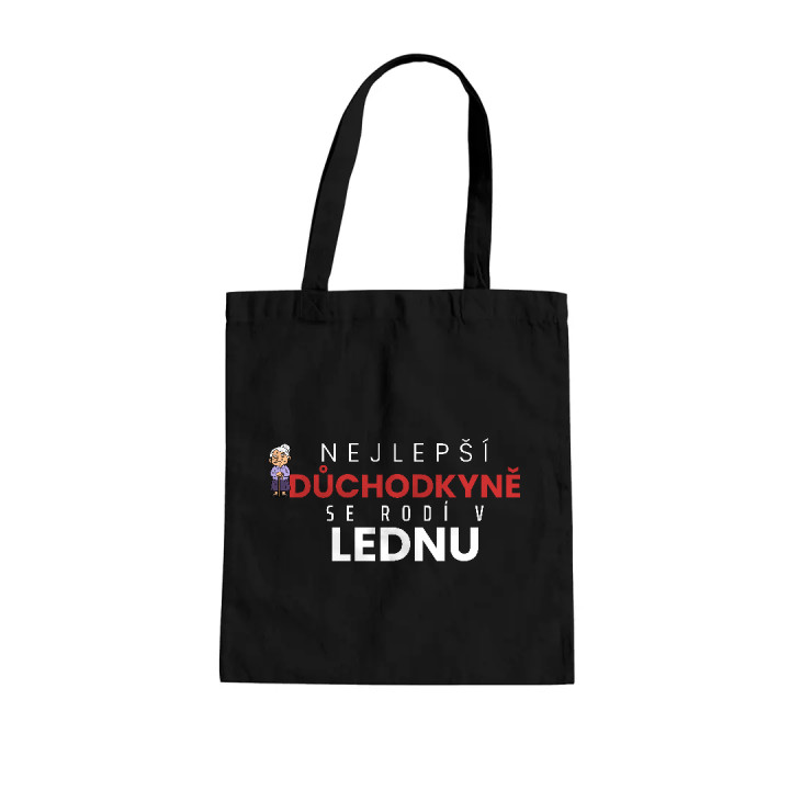 Nejlepší důchodkyně se rodí v lednu - taška s potiskem