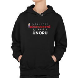 Nejlepší důchodkyně se rodí v únoru - dámská mikina s potiskem