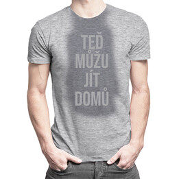 Teď můžu jít domů - pánské tričko s potiskem