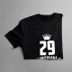 29 let Limitovaná edice - pánské tričko s potiskem - darek k narodeninám