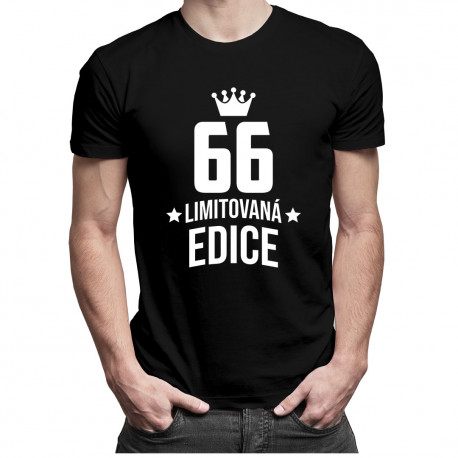 66 let Limitovaná edice - pánské tričko s potiskem - darek k narodeninám