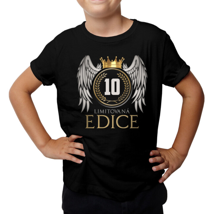 Limitovaná edice 10 let - dětské tričko s potiskem