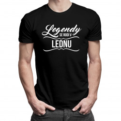 Legendy se rodí v lednu - pánské tričko s potiskem