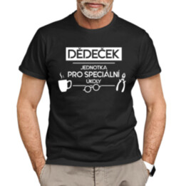 Dědeček - jednotka pro speciální úkoly - pánské tričko s potiskem