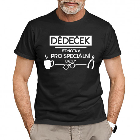 Dědeček - jednotka pro speciální úkoly - pánské tričko s potiskem