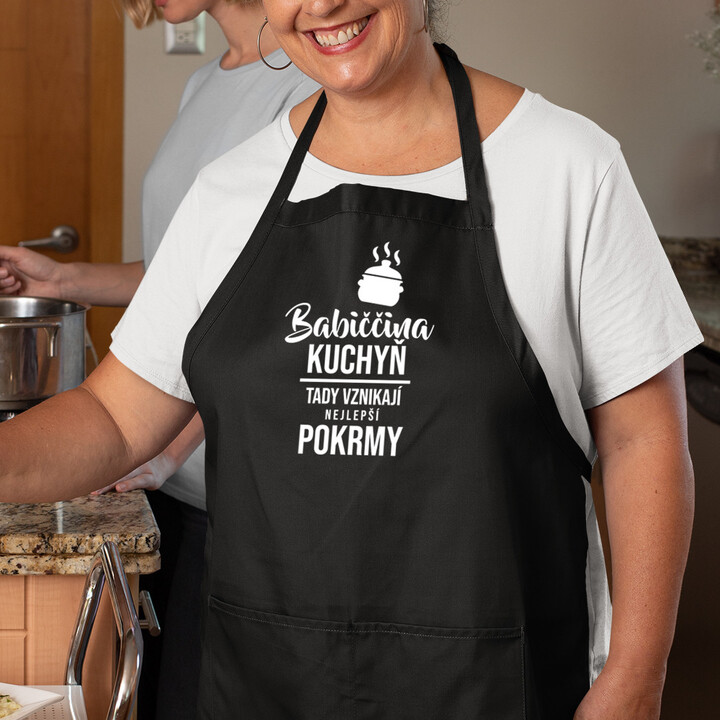 Babiččina kuchyň - tady vznikají nejlepší pokrmy - zástěra