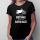 Více než motorku miluji jen svého muže - dámské tričko s potiskem